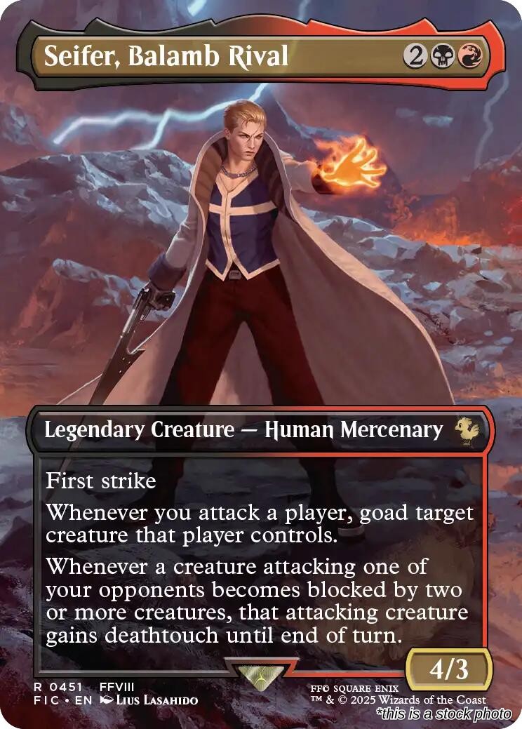 Seifer, Balamb Rival (Borderless)