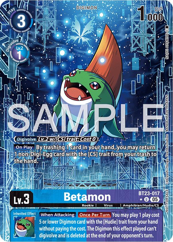 Betamon [BT23-017] (Hacker's Slumber Box Promotion Pack) [Hackers' Slumber]