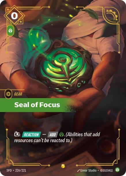 Seal of Focus (Over-numbered) (226/221) Riftbound