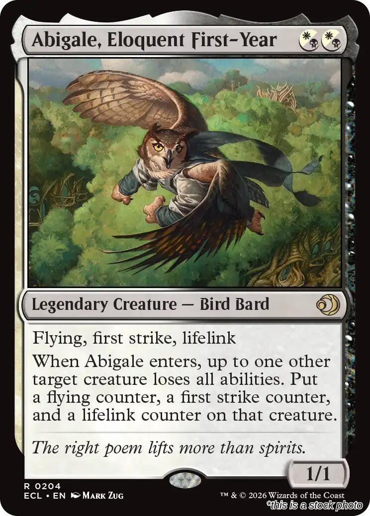 Abigale, Eloquent First-Year