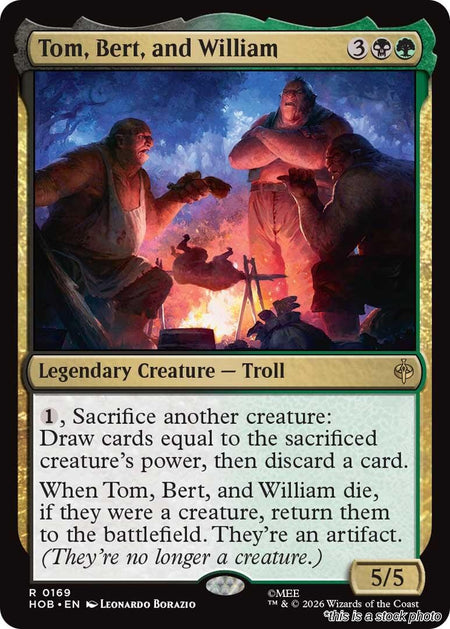 Tom, Bert, and William