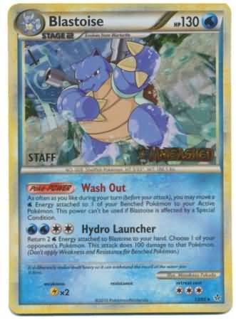 Blastoise (13/95) (Staff Prerelease Promo) [HeartGold & SoulSilver: Black Star Promos]