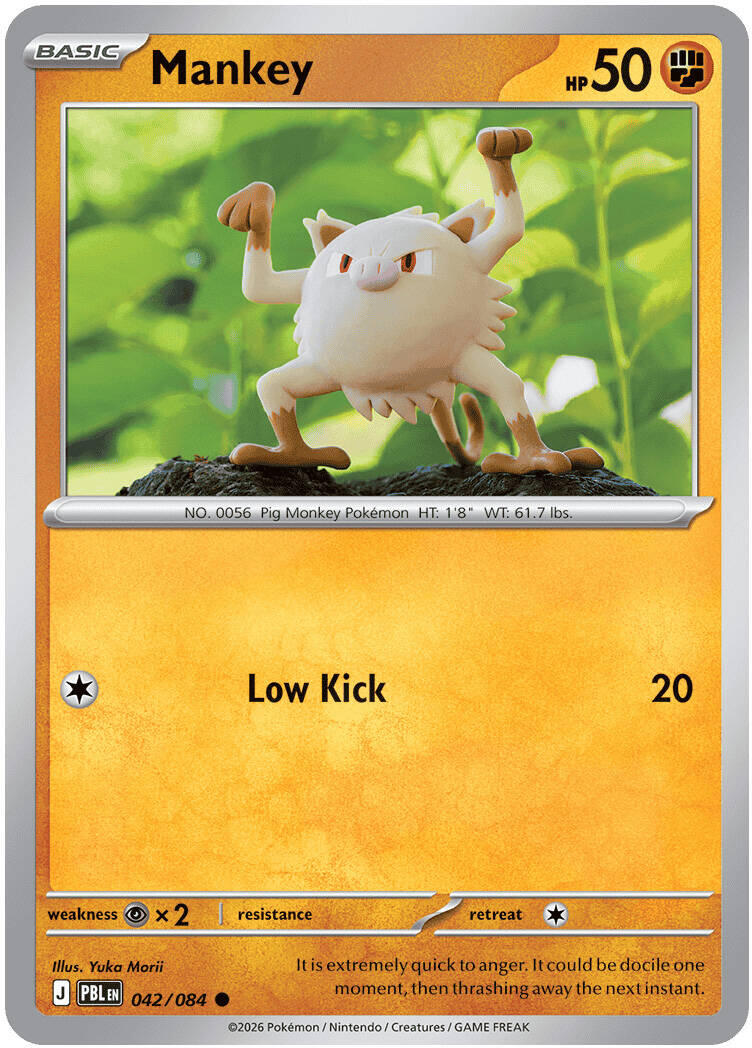Mankey (042/084) [Mega Evolution: Pitch Black]