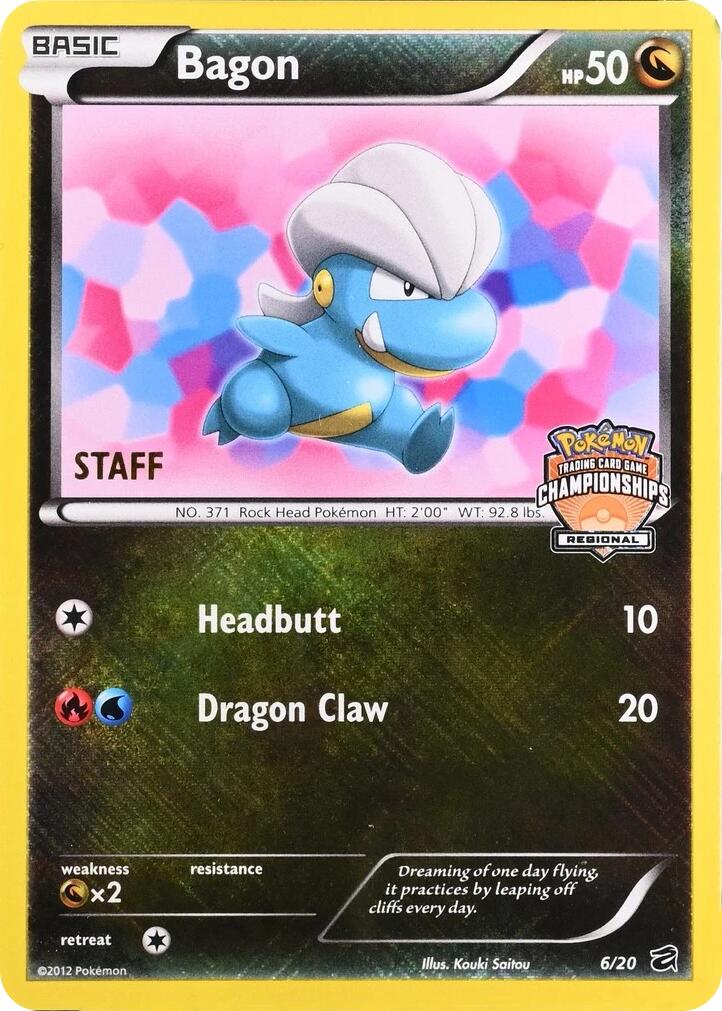 Bagon (006/020) - 6/20 (Regional Championships) [Staff] [League & Championship Cards]