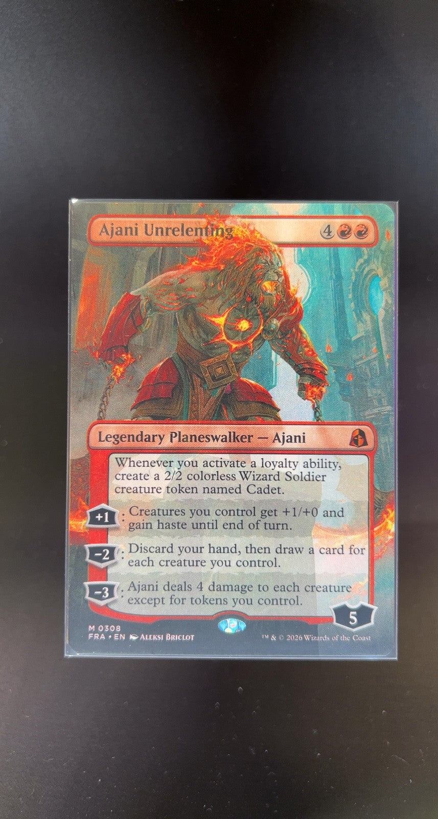 Ajani Unrelenting (Borderless)