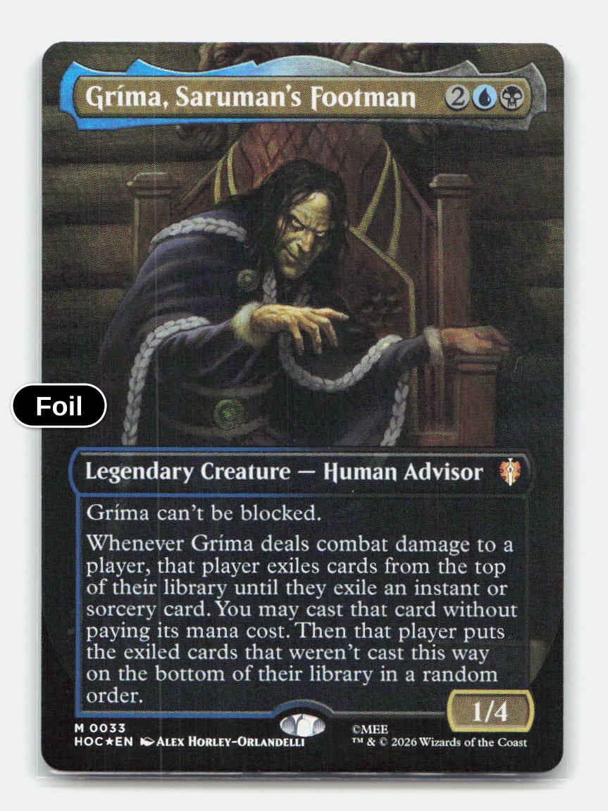 Grima, Saruman's Footman (Borderless)