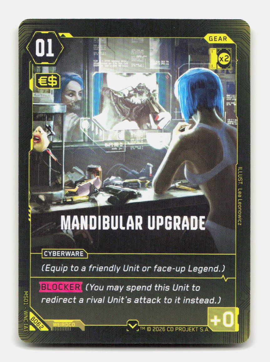 Mandibular Upgrade
