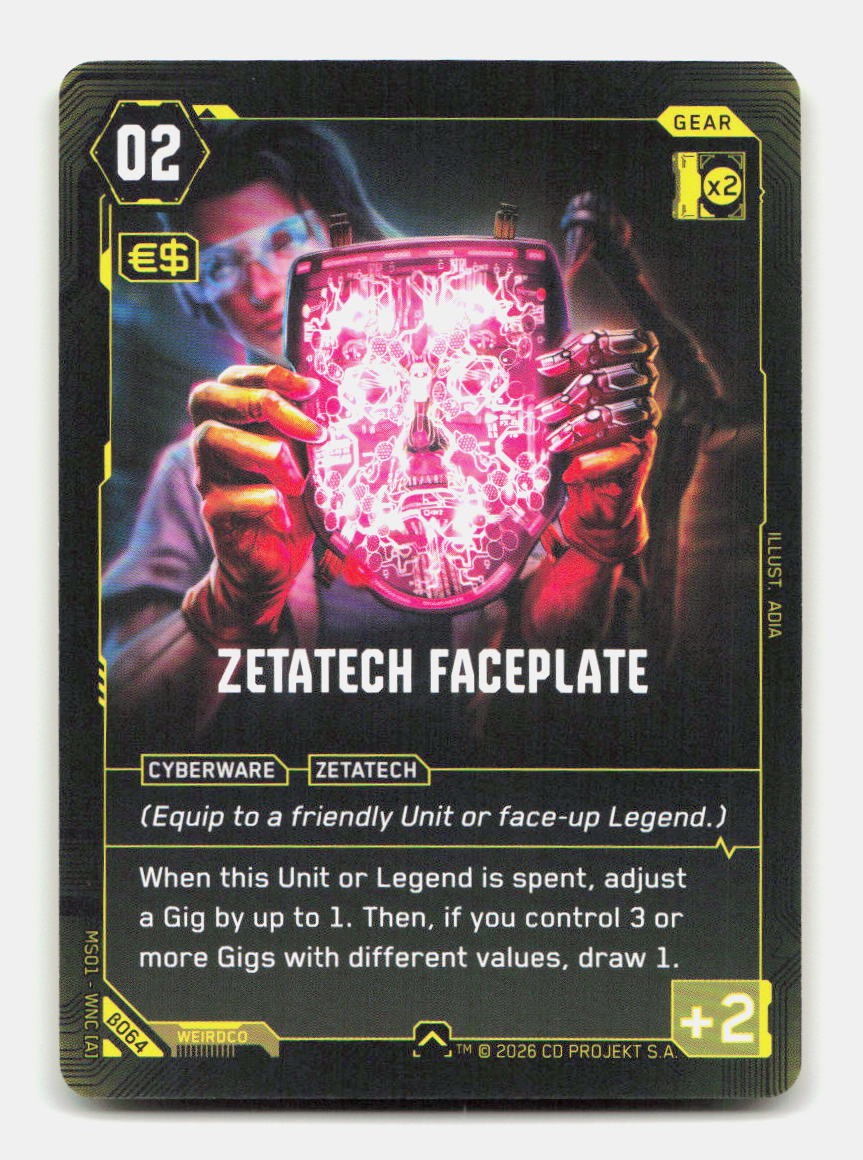 Zetatech Faceplate