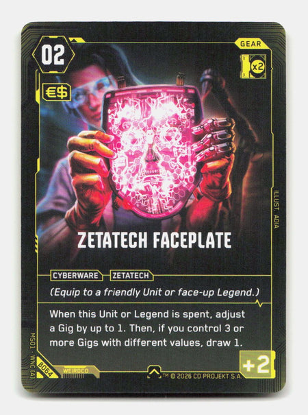 Zetatech Faceplate