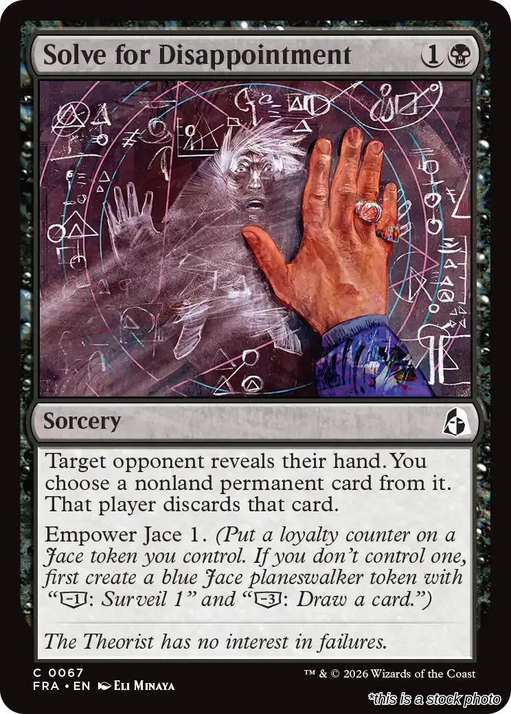 Solve for Disappointment
