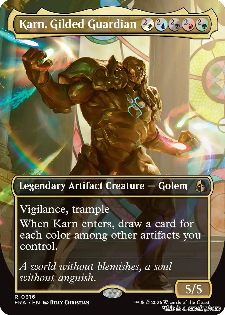 Karn, Gilded Guardian (Borderless)