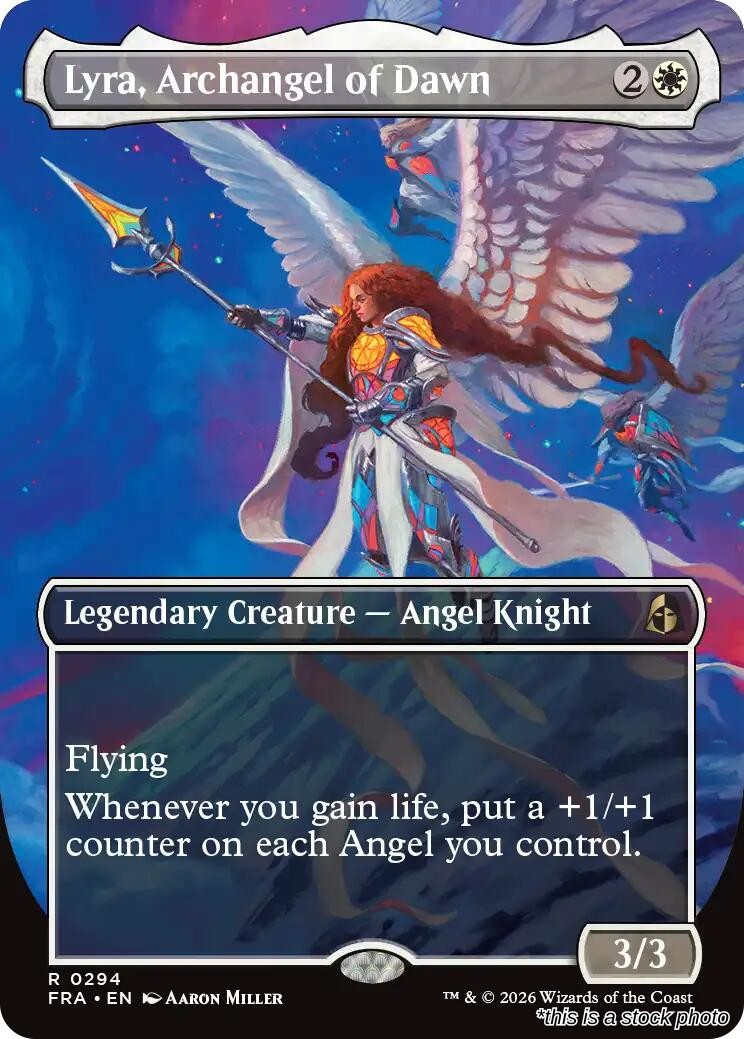 Lyra, Archangel of Dawn (Borderless)