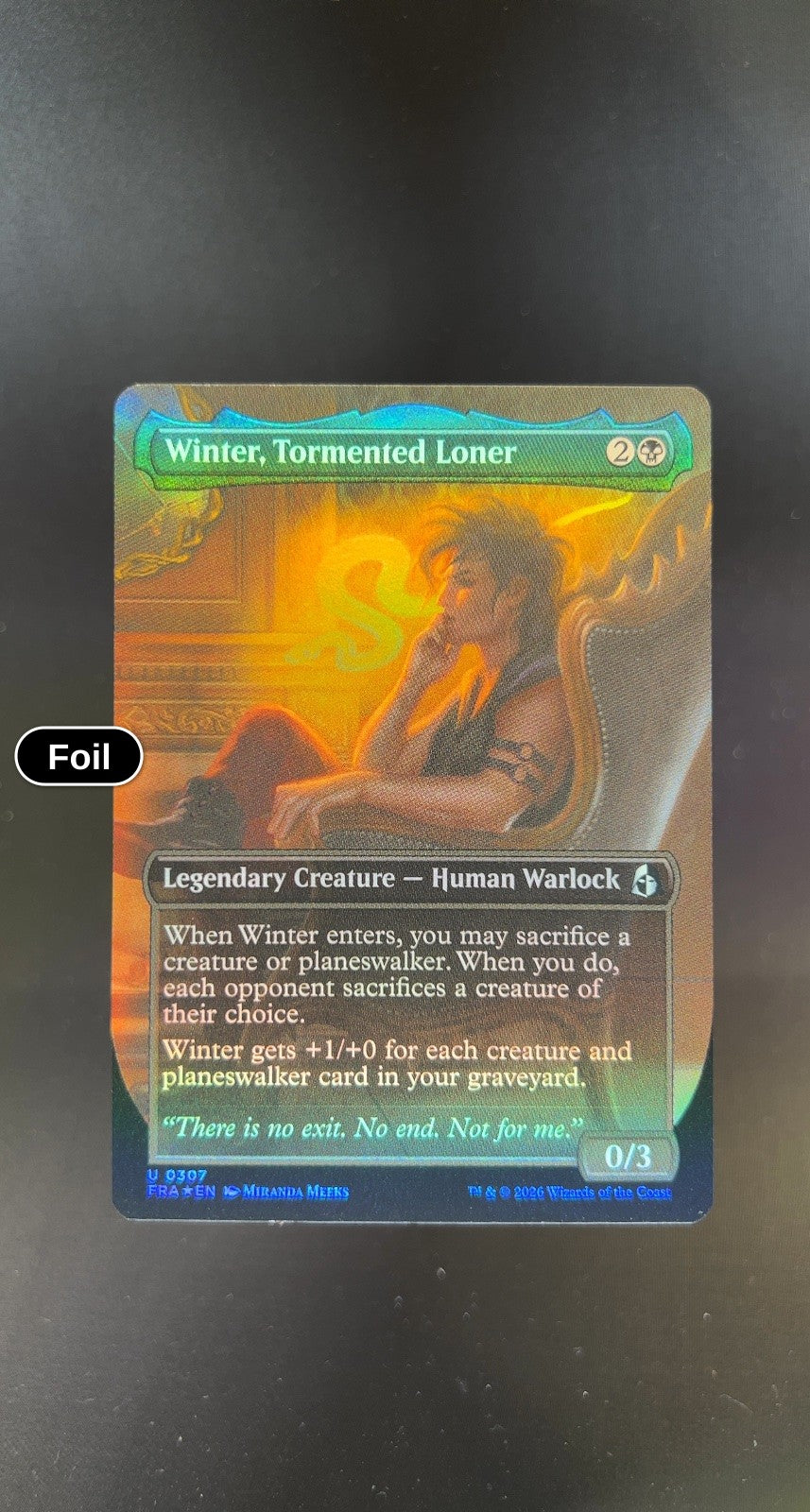 Winter, Tormented Loner (Borderless)