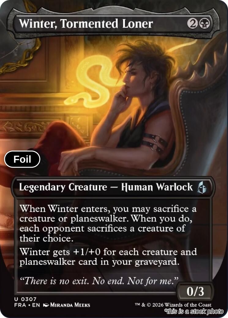 Winter, Tormented Loner (Borderless)
