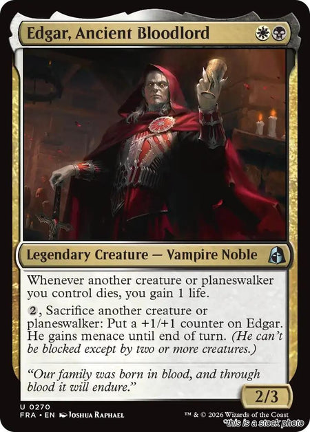 Edgar, Ancient Bloodlord