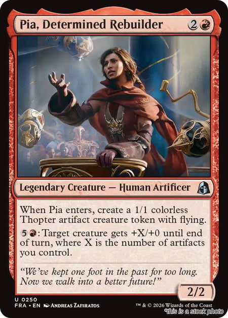 Pia, Determined Rebuilder