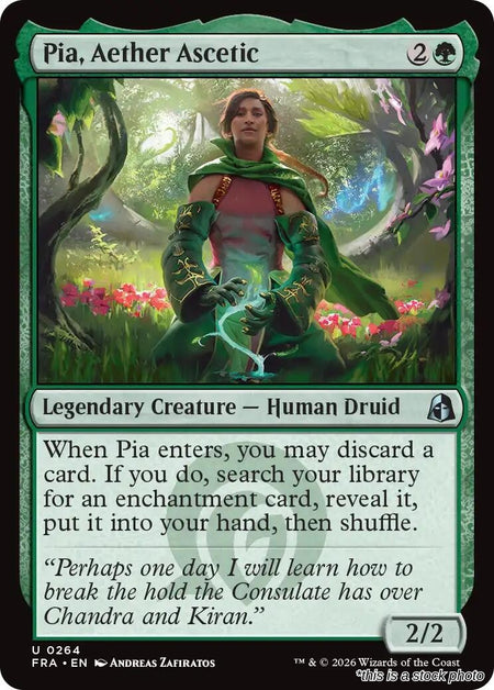 Pia, Aether Ascetic