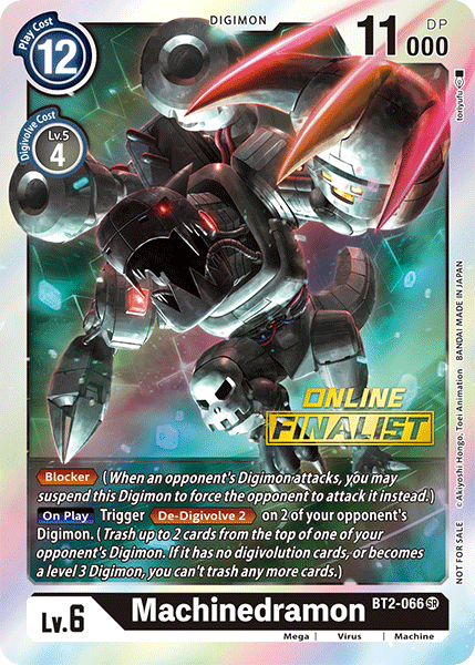 Machinedramon [BT2-066] (Online Finalist) [Release Special Booster Ver.1.0 Promos]