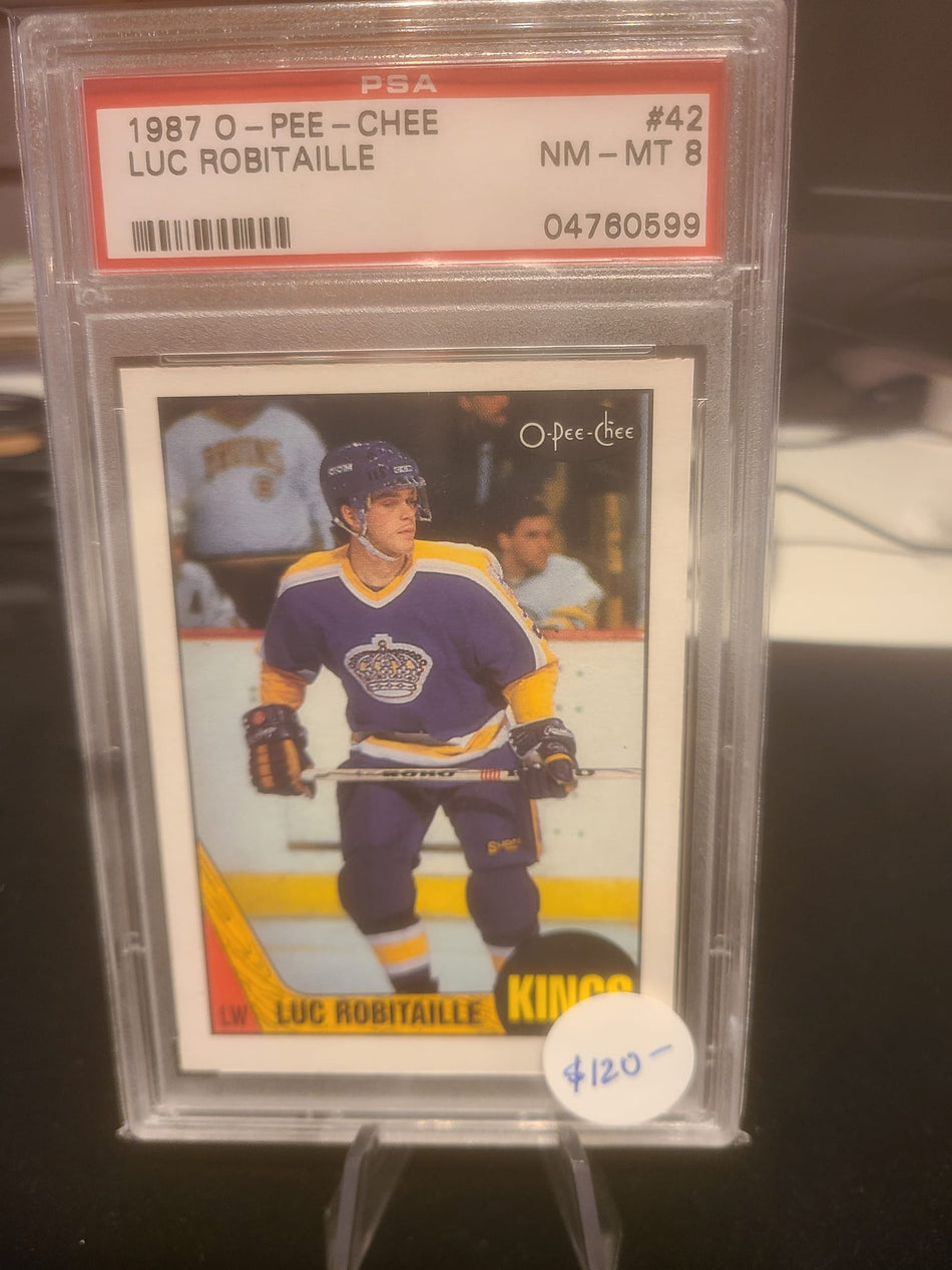 Luc Robitaille 1987 OPC 42 PSA 8