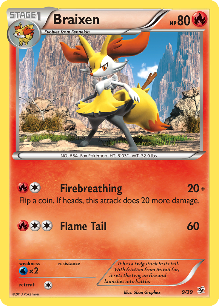 Braixen (9/39) [XY: Kalos Starter Set]