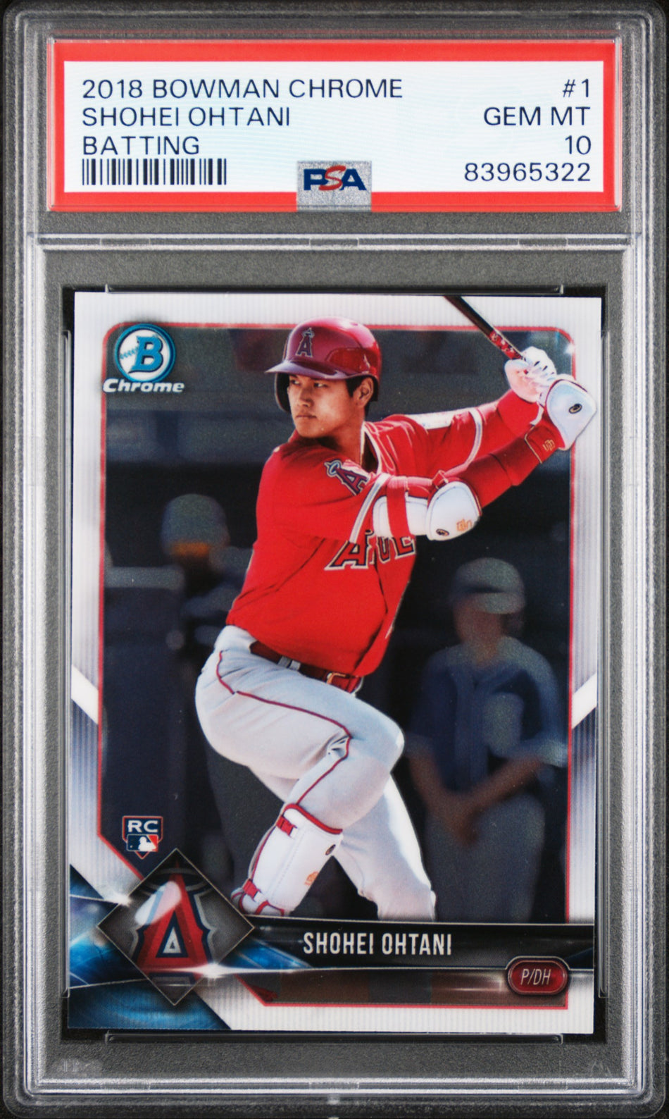 2018 BOWMAN CHROME #1 SHOHEI OHTANI PSA 10