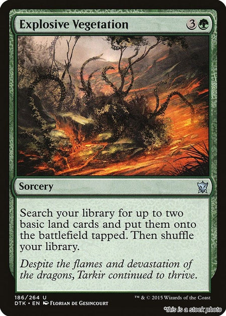 Explosive Vegetation