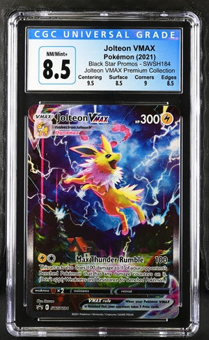 2021 JOLTEON VMAX POKEMON BLACK STAR PROMOS SWSH 184 CGC 8.5