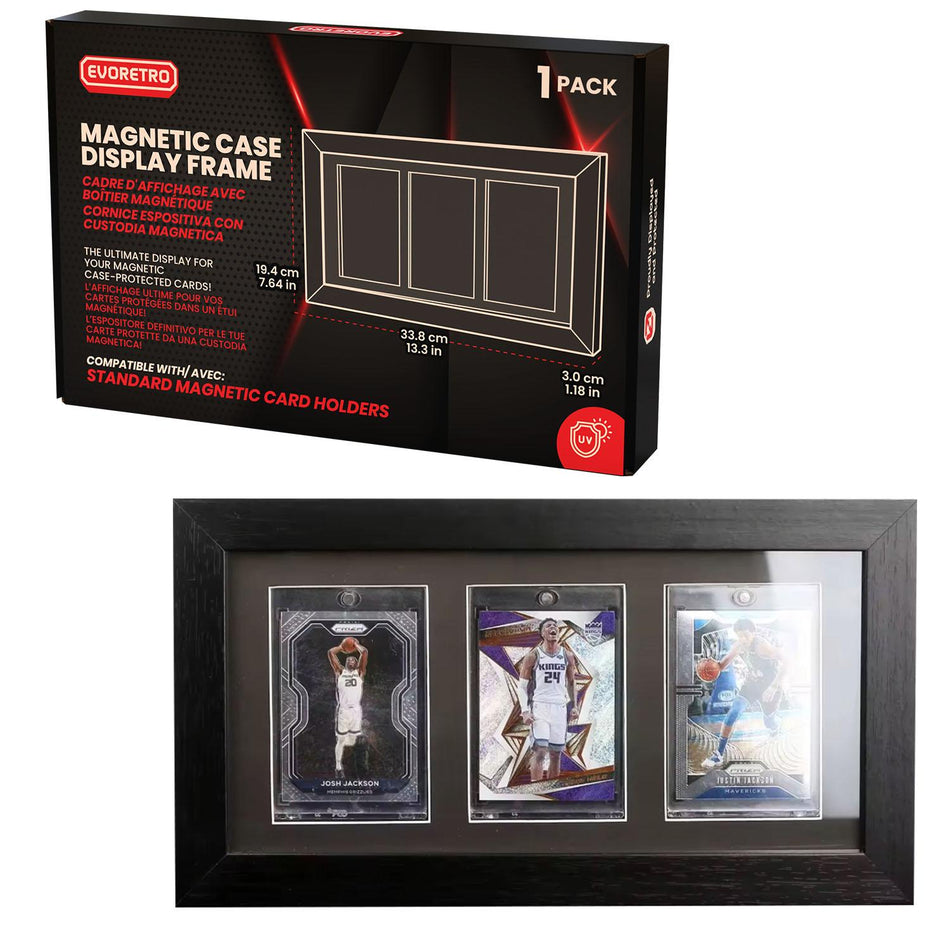 EVORETRO WOODEN DISPLAY FRAME FOR CARDS (MAGNETIC HOLDER)