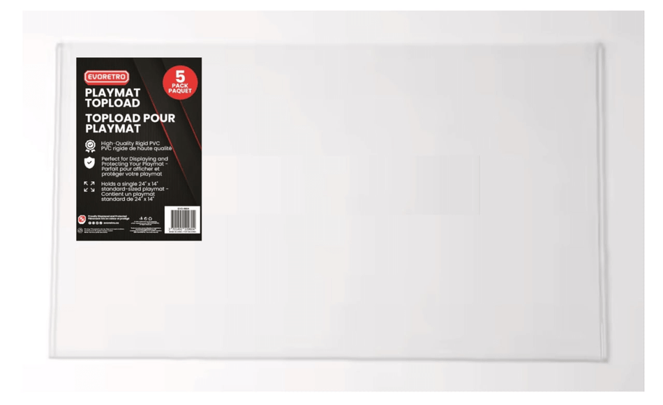 EVORETRO Playmat Topload Holder 24x14 Pack of 5