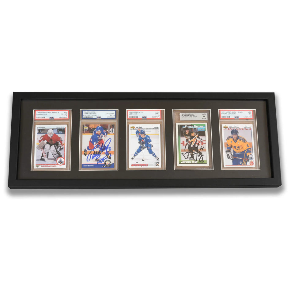 Premium PSA Graded Wooden Frame Display with UV