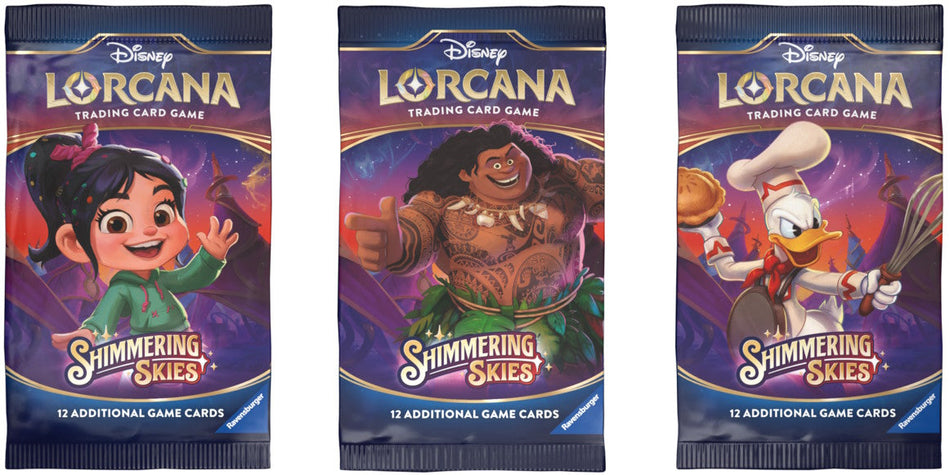 DISNEY LORCANA SHIMMERING SKIES BOOSTER PACKS