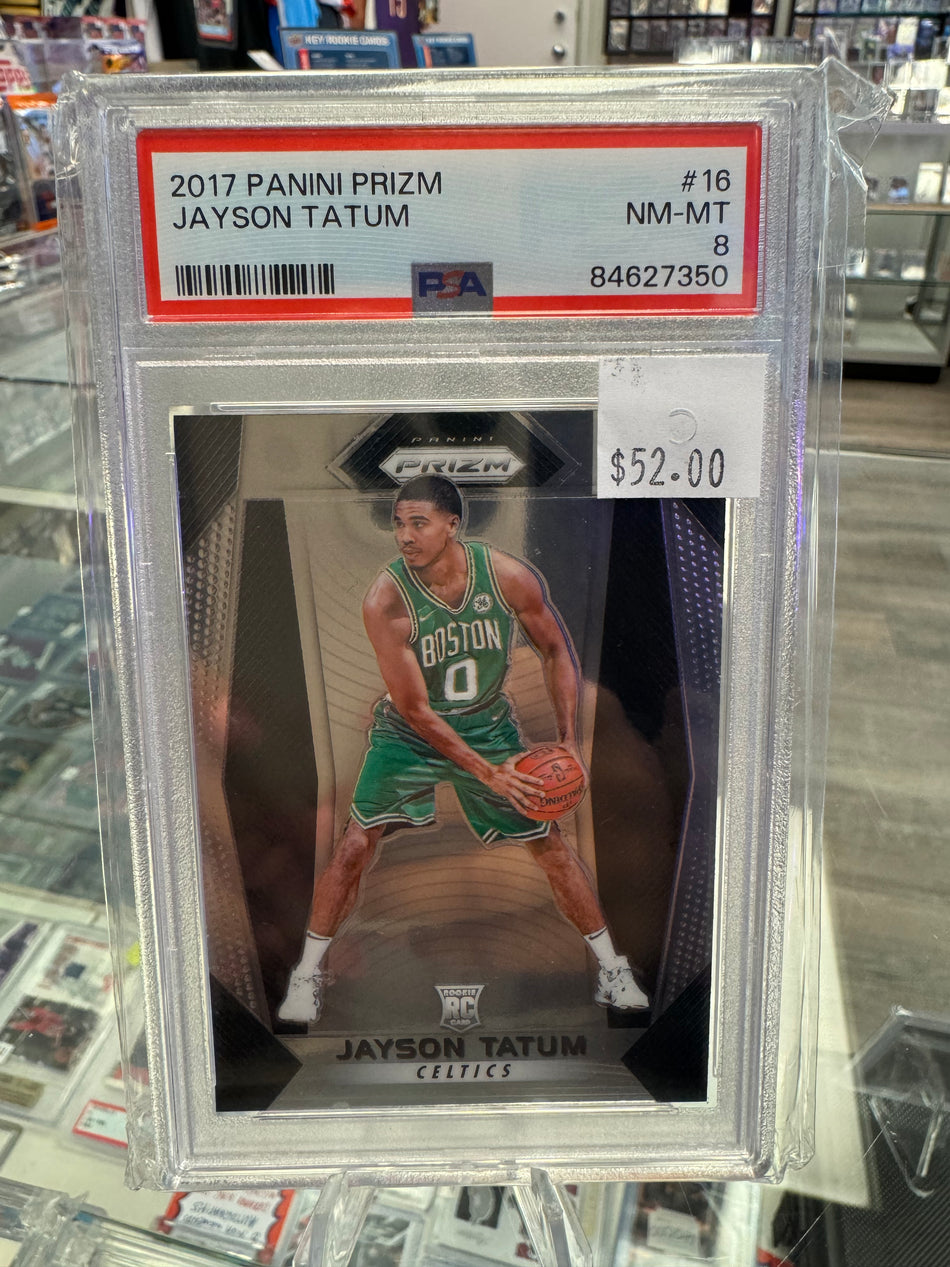 Panini Prizm 2017-18 Jayson Tatum Celtics PSA #16 NM-MT