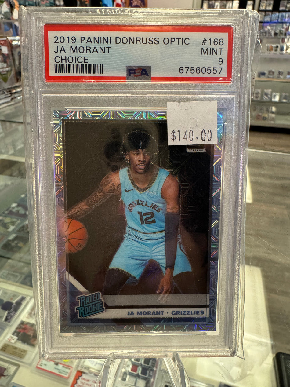 Panini Donruss Optic Choice 2019-20 JA Morant Grizzlies #168 Mint PSA 9