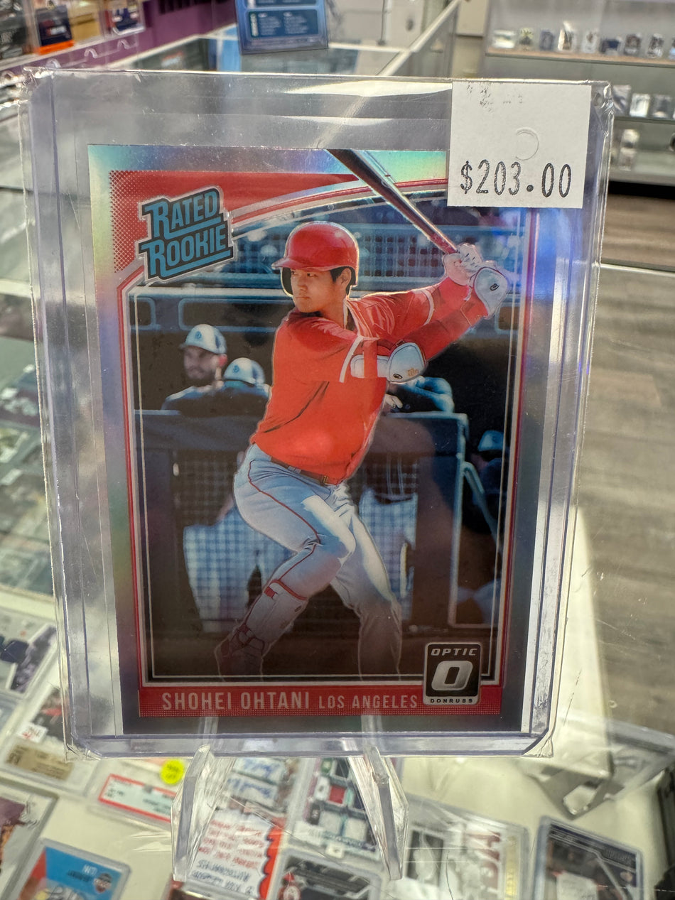 2018 Panini Donruss Optic Los Angeles Shohei Ohtani #56 Rated Rookie