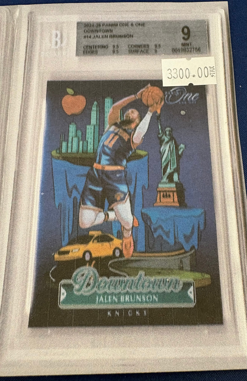 2024-25 PANINI ONE & ONE JALEN BRUNSON DOWNTOWN #1 BGS 9