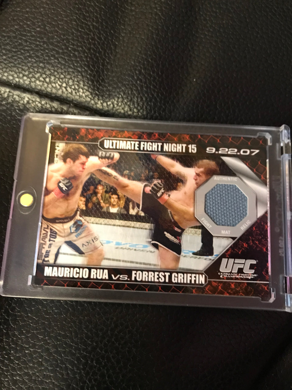 TOPPS 2009 UFC Mauricio Rua vs Forrest Griffin Ultimate Fight Night 15 DM-RG