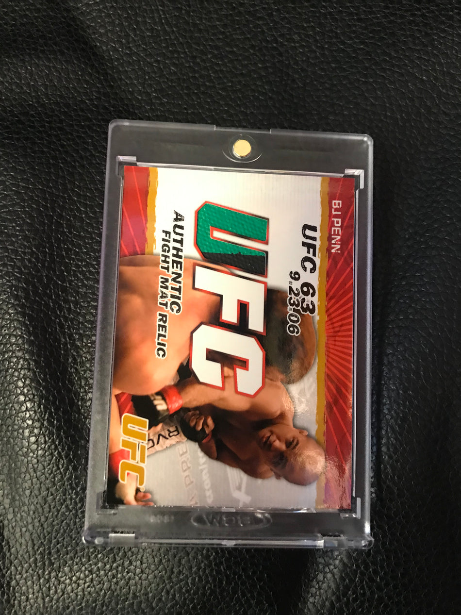 TOPPS 2009 UFC BJ Penn Authentic Fight Mat Relic FM-BJP 070/199