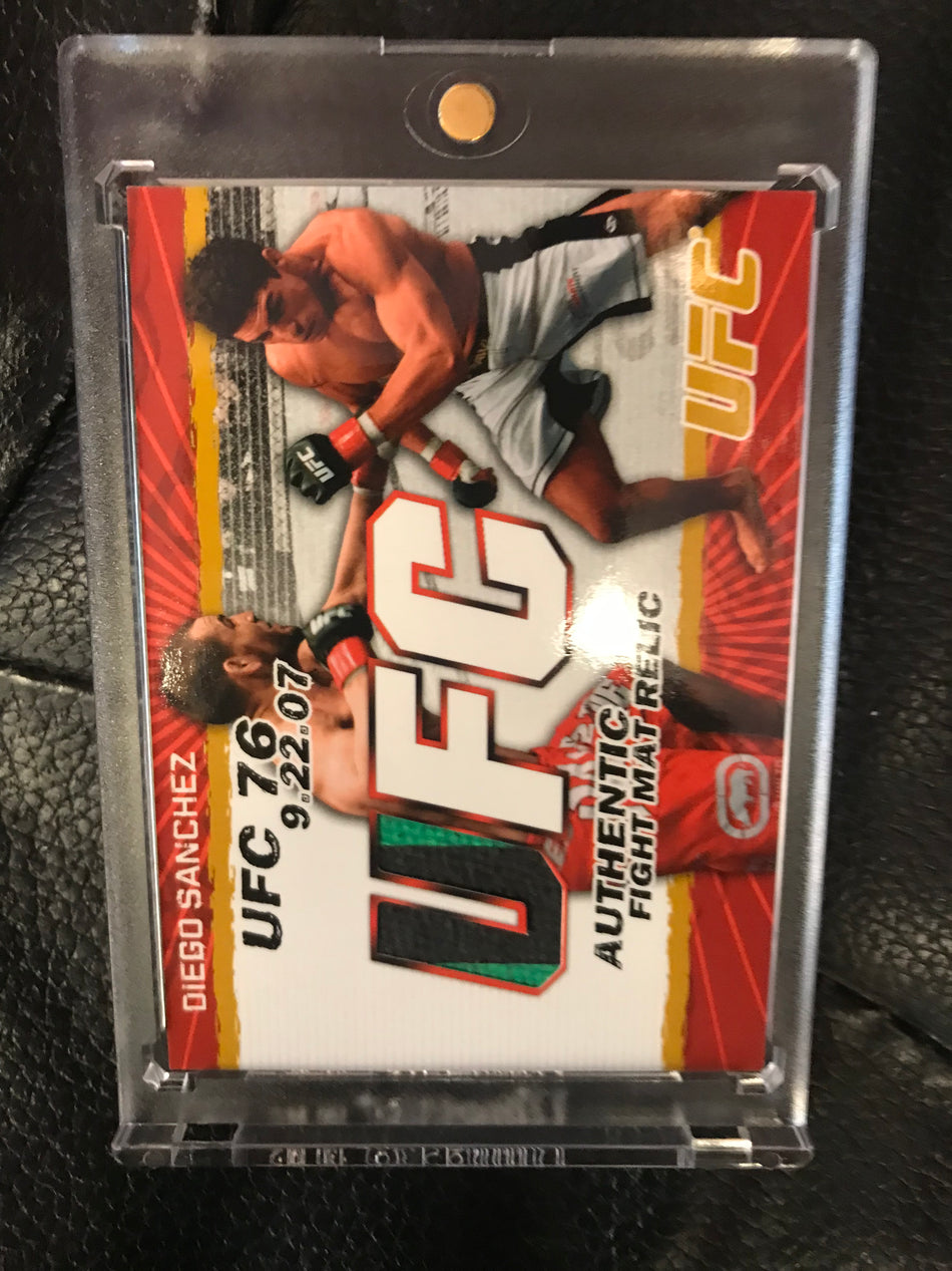 TOPPS 2009 UFC 76 Diego Sanchez Authentic Fight Mat Relic FM-DS 128/199