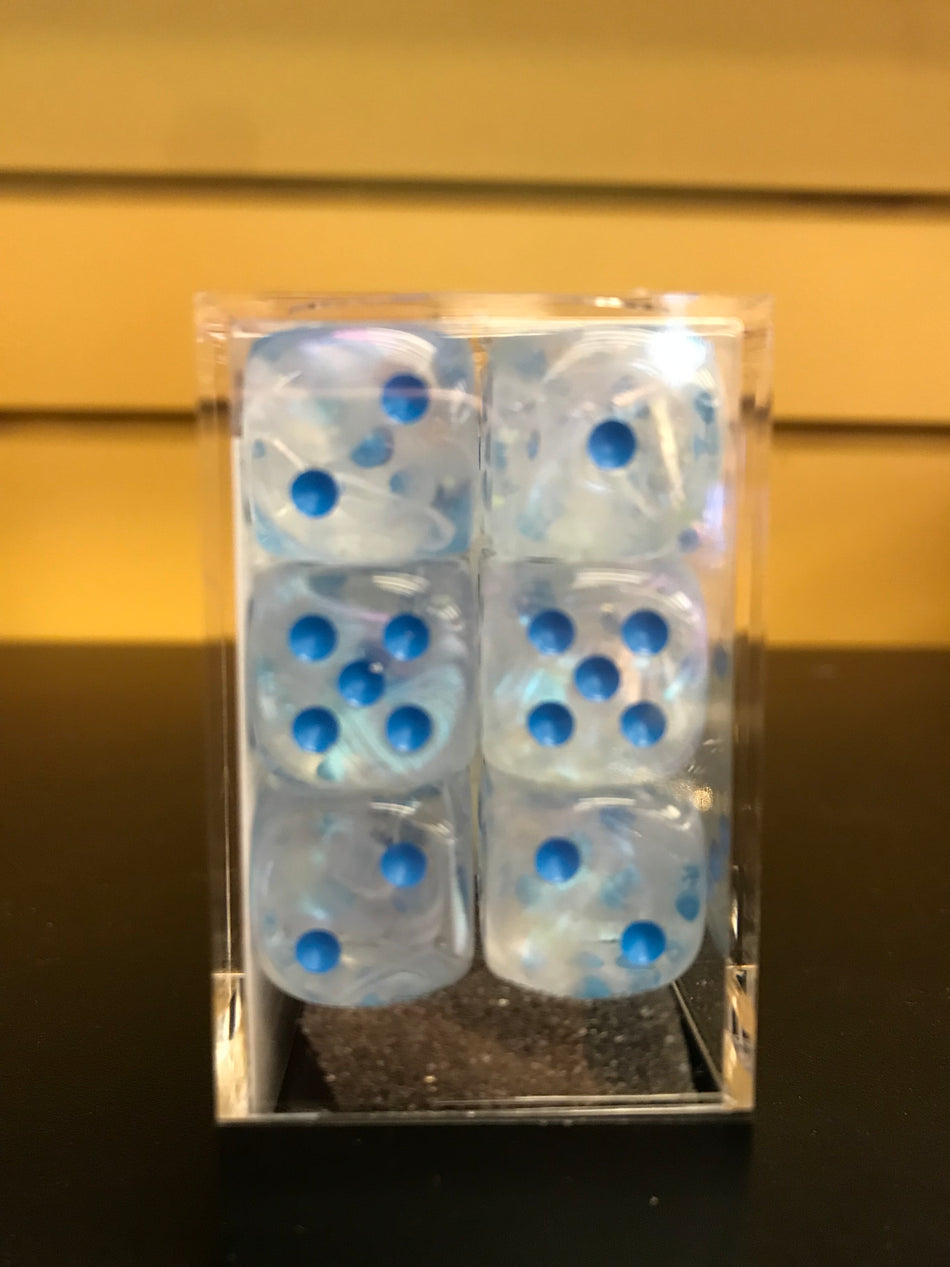 SIGNATURE 16MM DICE BLOCKS ICICLE/LIGHT BLUE