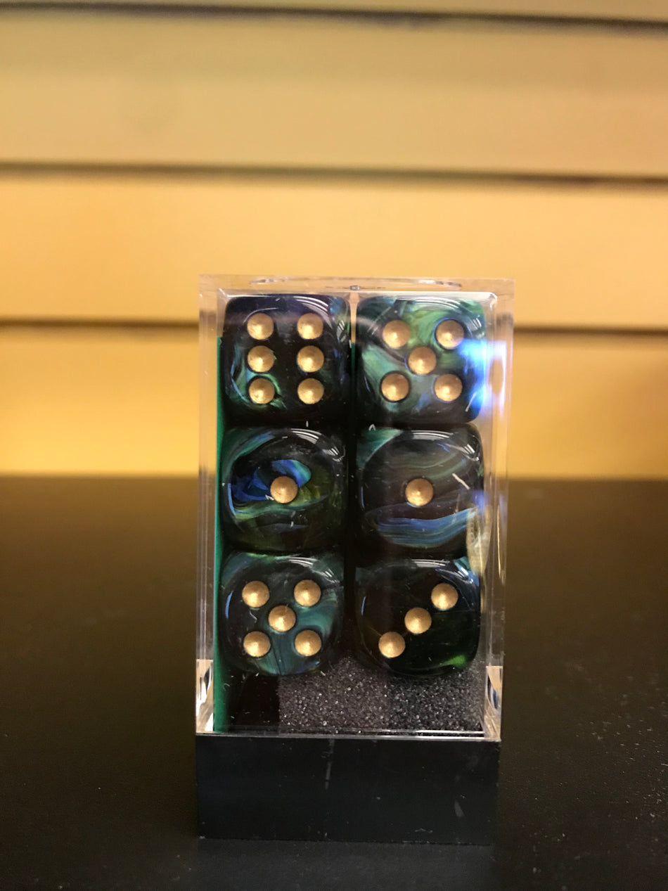 SIGNATURE DICE BLOCKS JADE/GOLD