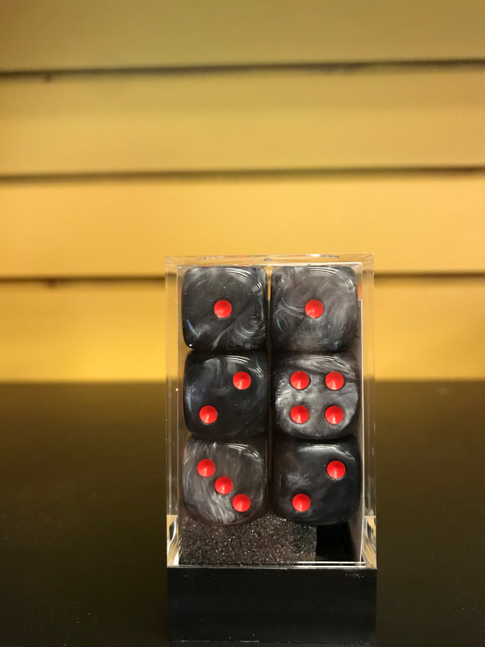 SIGNATURE 16MM DICE BLOCKS BLACK/RED