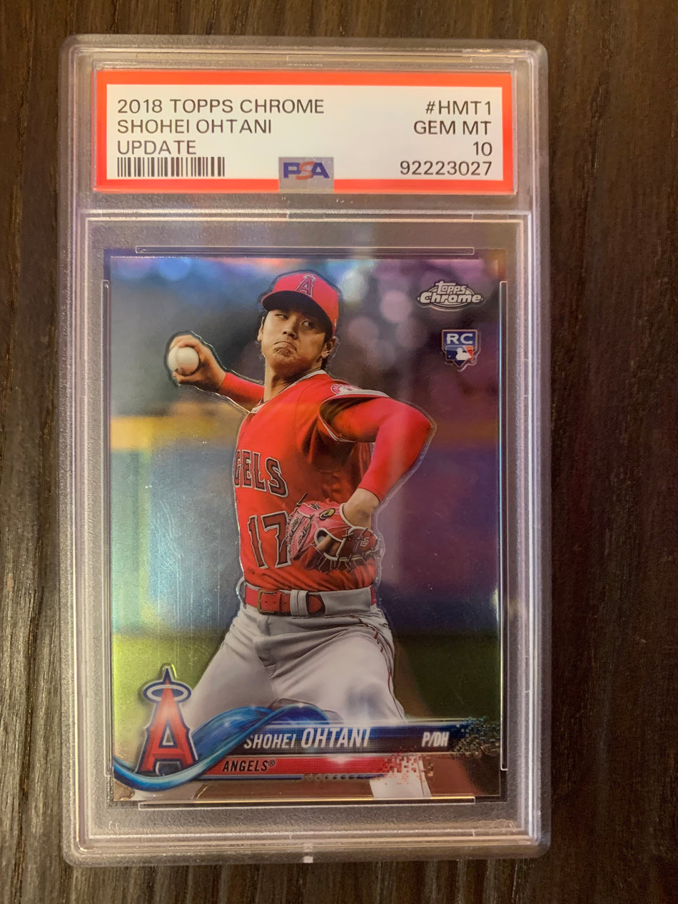 2018 TOPPS CHROME UPDATE SHOHEI OHTANI  #HMT1 PSA 10