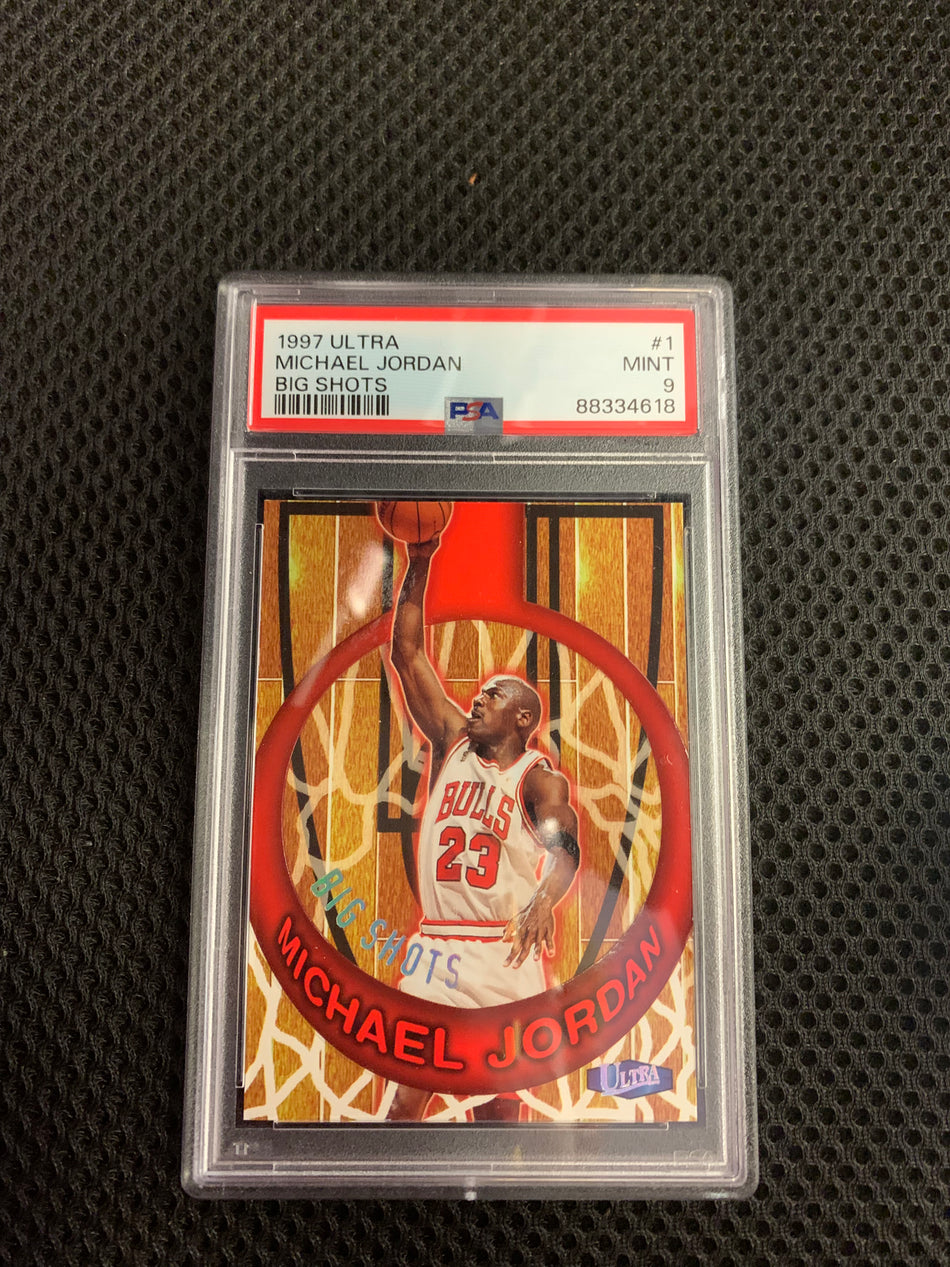 1997 ULTRA MICHAEL JORDAN BIG SHOTS #1 PSA 9