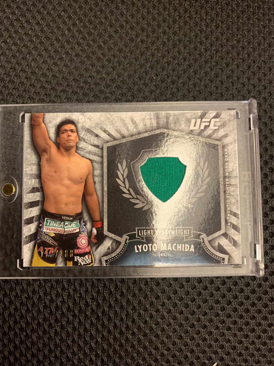 2012 TOPPS LYOTO MACHIDA PATCH /188 FR-LM