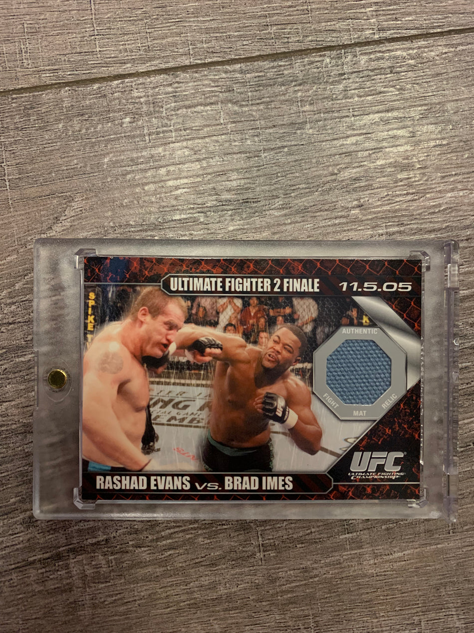 2009 TOPPS RASHAD EVANS VS. BRAD IMES FIGHT MAT RELIC #DM-EI