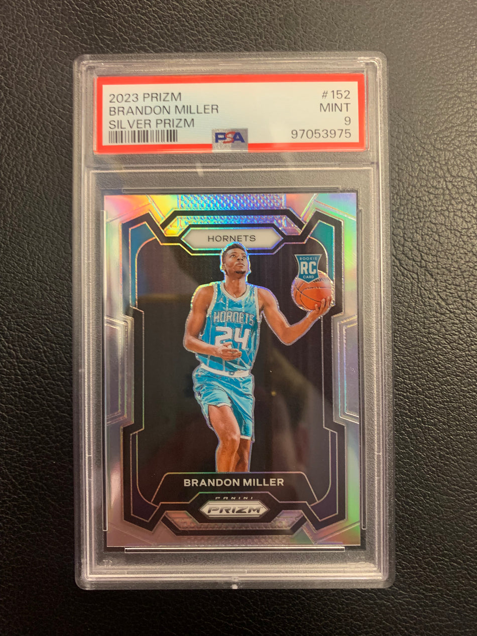 2023 PRIZM BRANDON MILLER SILVER PRIZM PSA 9