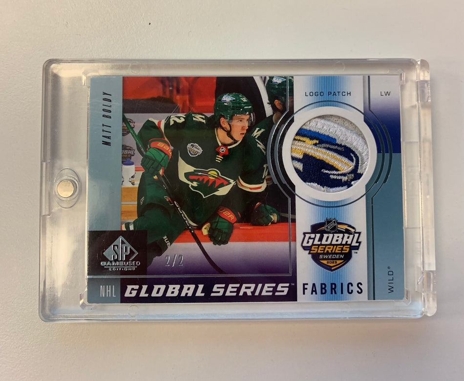 2024-25 SP Game Used MATT BOLDY Global Series Fabrics LOGO PATCH 2/2