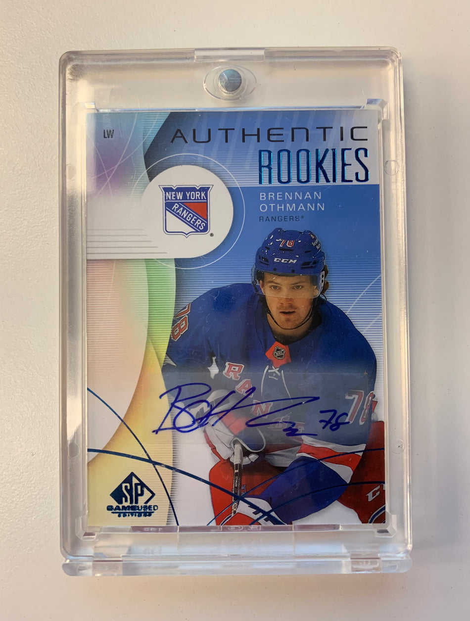 2024-25 SP GAME USED BRENNAN OTHMANN AUTHENTIC ROOKIES BLUE AUTO