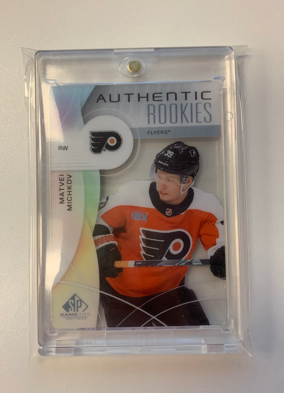 2024-25 SP GAME USED MATVEI MICHKOV AUTHENTIC ROOKIES CRYSTAL /25