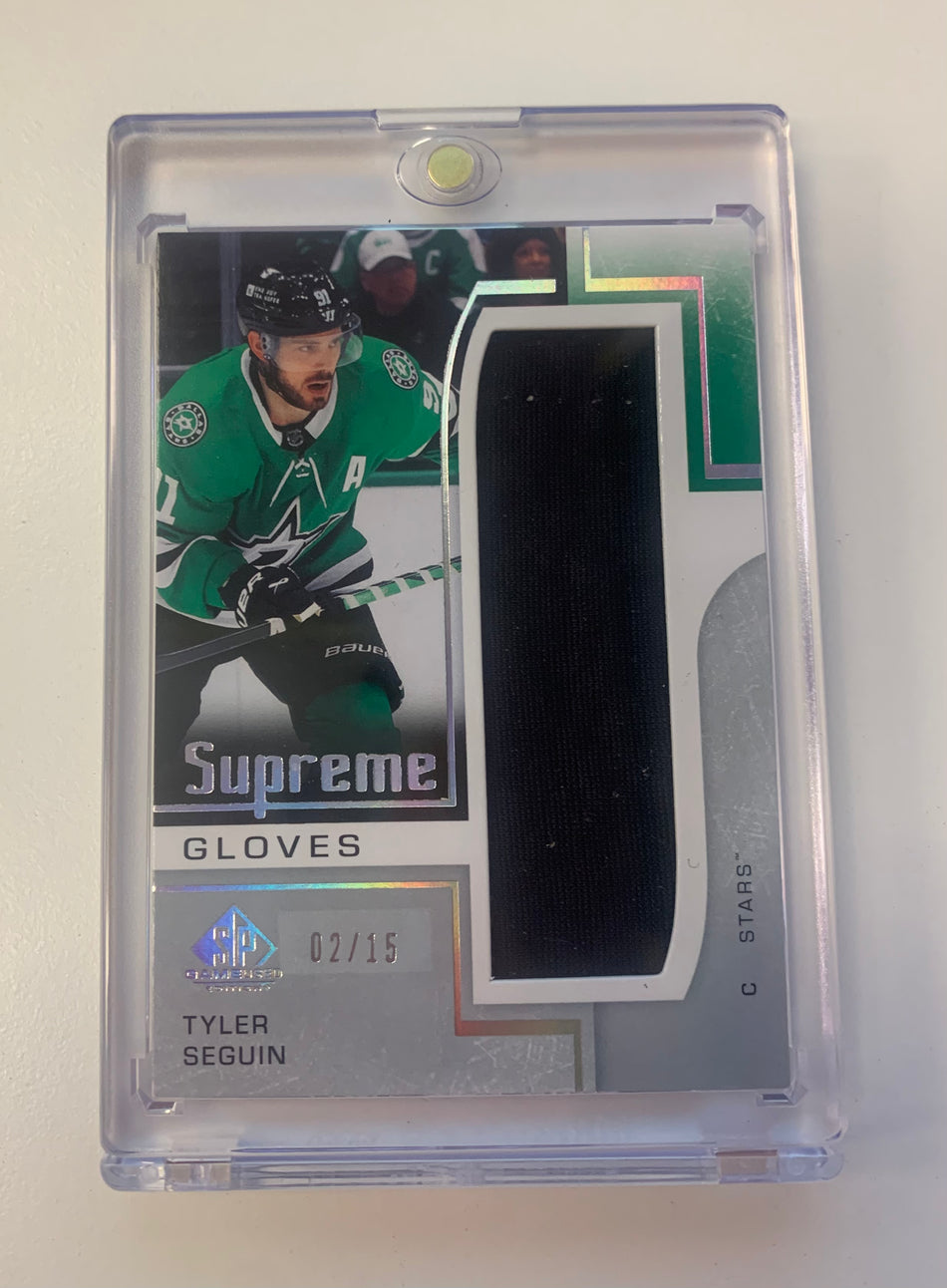 2024-25 SP GAME USED TYLER SEGUIN SUPREME GLOVES 2/15